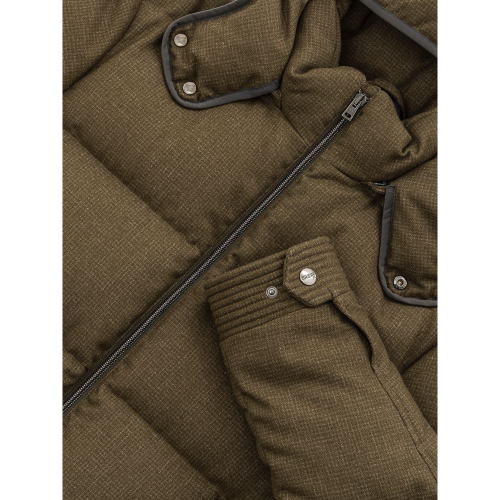 Green Wool Bomber