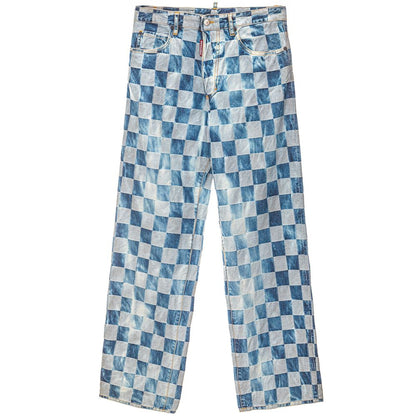 Blue Cotton Relaxed Fit Jeans