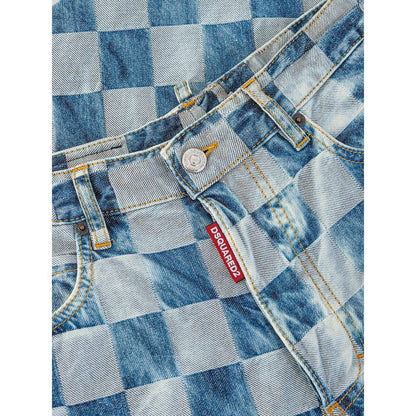 Blue Cotton Relaxed Fit Jeans