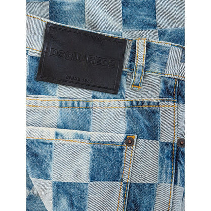 Blue Cotton Relaxed Fit Jeans