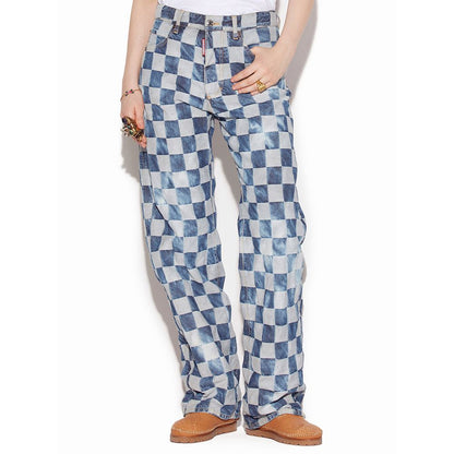 Blue Cotton Relaxed Fit Jeans