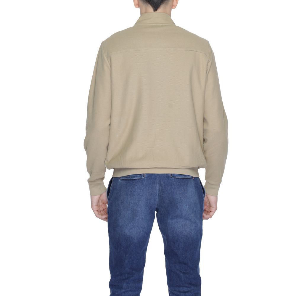 Beige Cotton Jackets & Coat