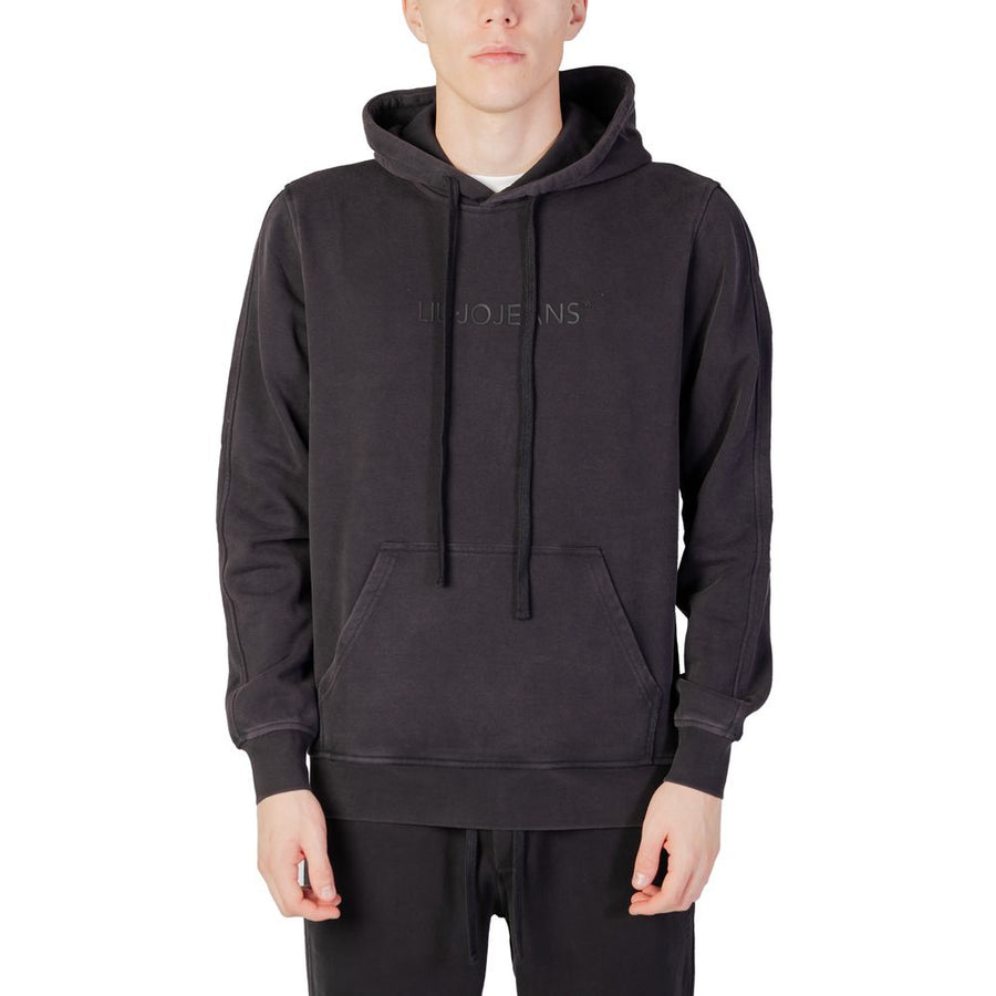 Black Cotton Hoodie