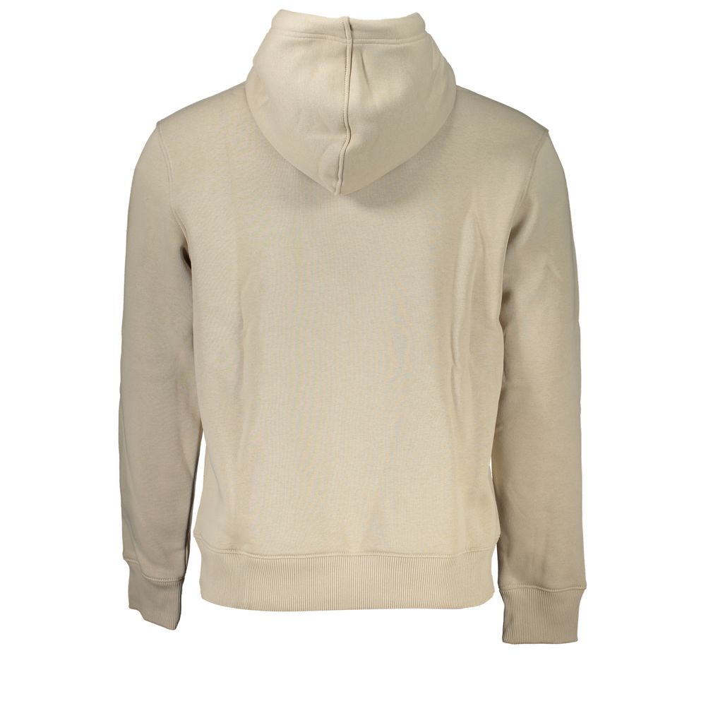 Beige Cotton Men Sweater