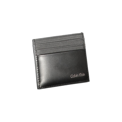 Black Leather Men Card Holder