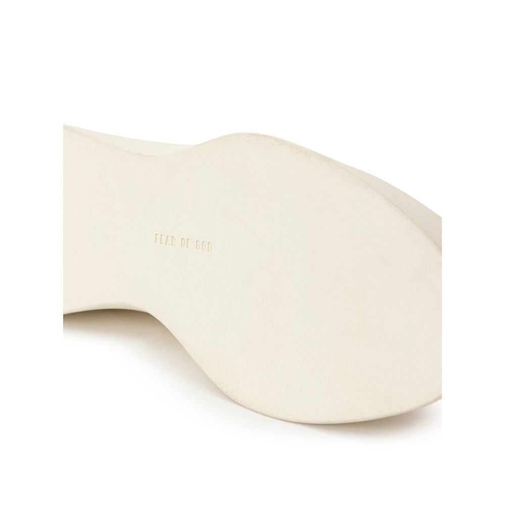 Beige Leather Slip-On Loafer