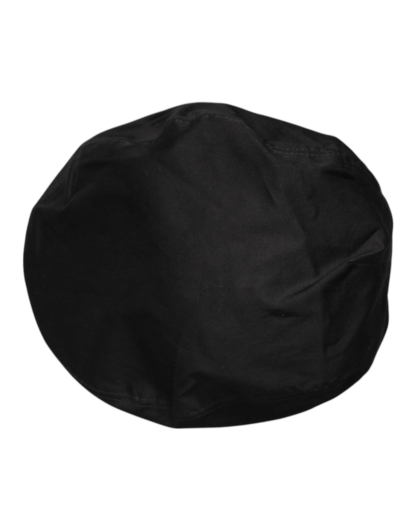 Black Cotton Newsboy Capello Cabbie Hat