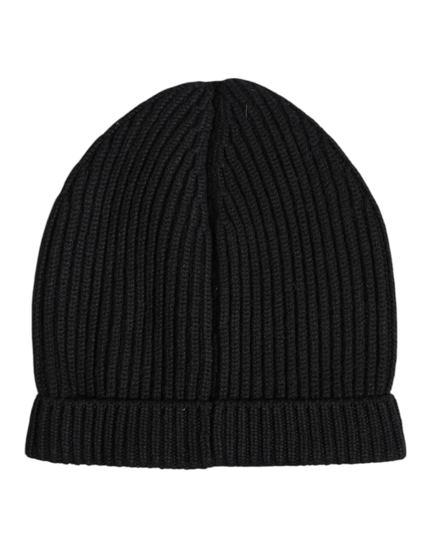 Black Cashmere Knitted Winter Beanie Hat