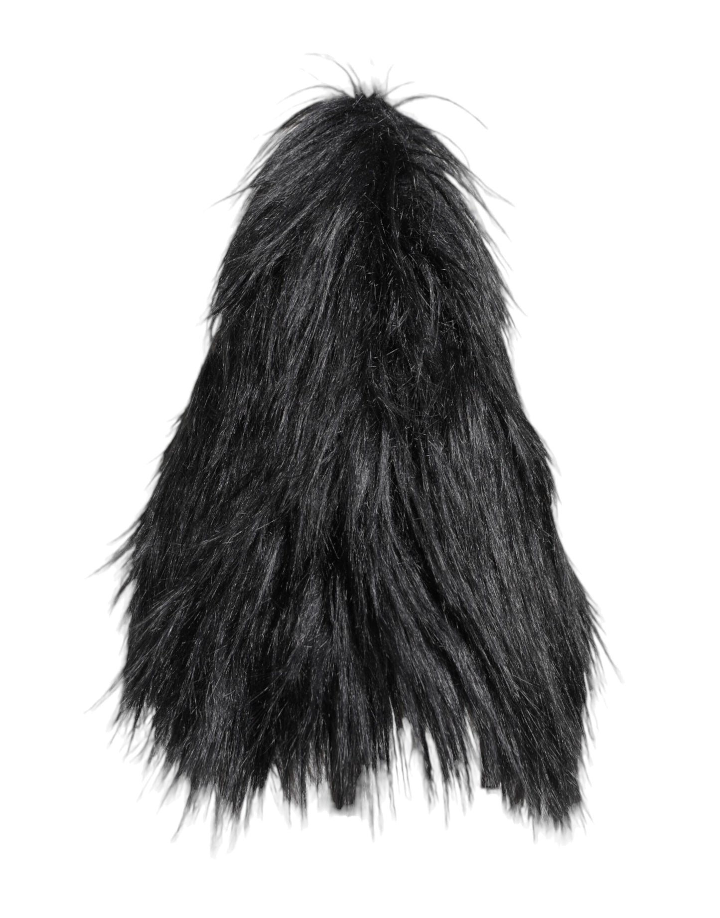 Black Acrylic Fur Womens Bucket Hat