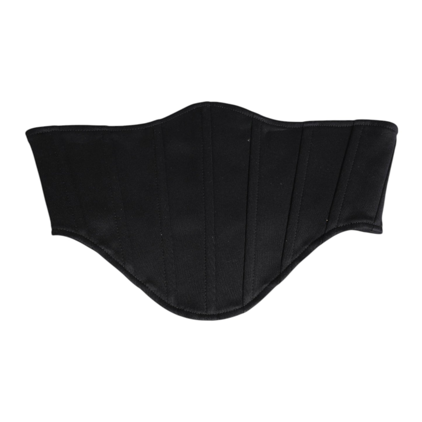 Black Cotton Waist Tuxedo Belt Cummerbund