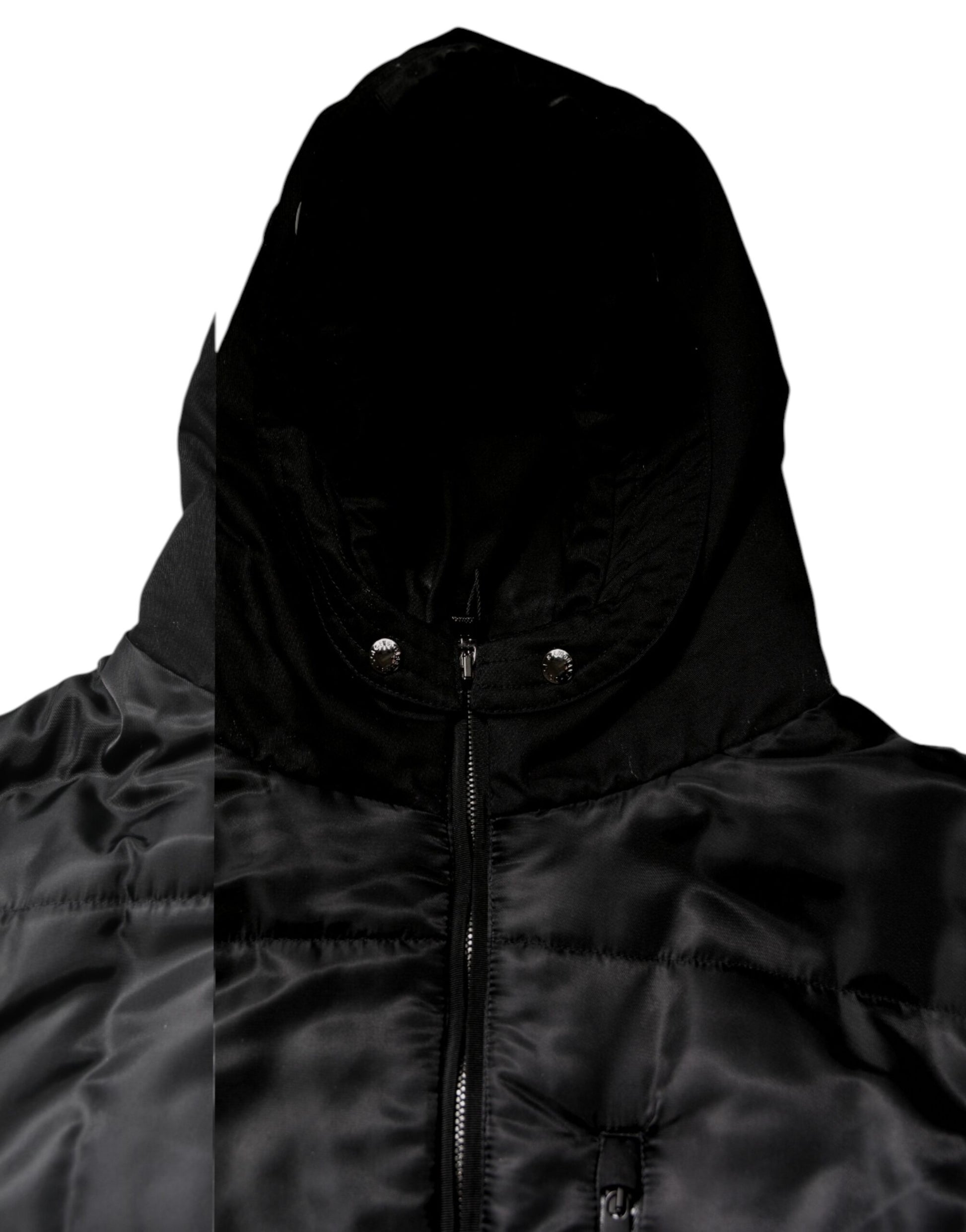 Black Hooded Parka Coat Winter Jacket