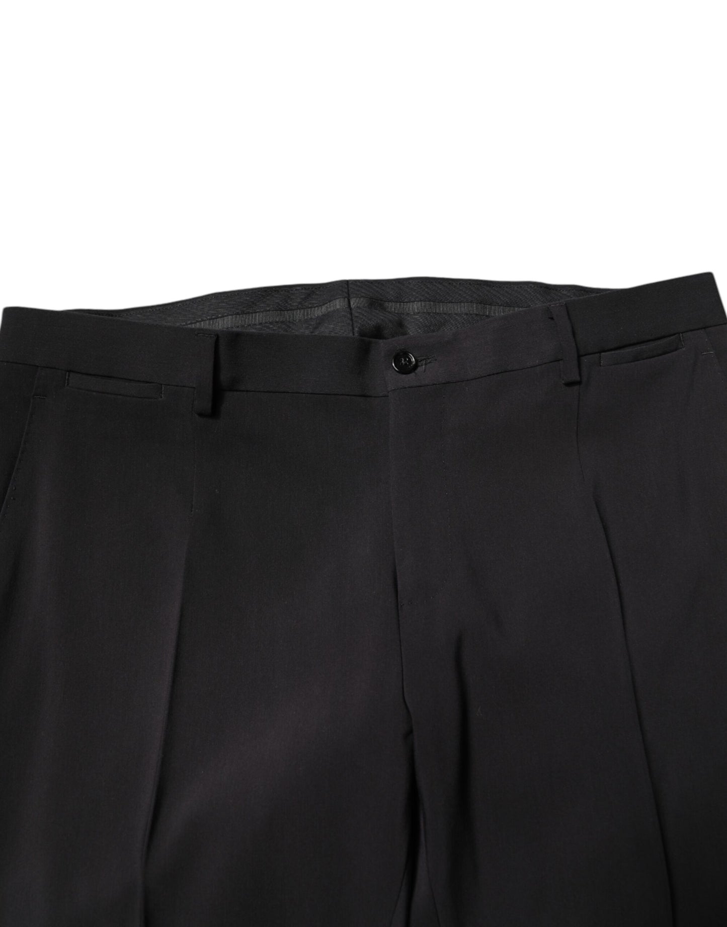 Black Cotton Single Breasted 2 Piece Suit