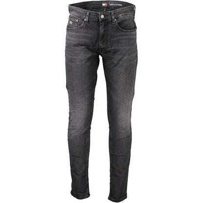 Black Cotton Jeans Denim