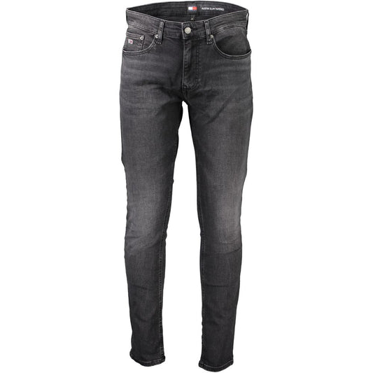 Black Cotton Jeans Denim