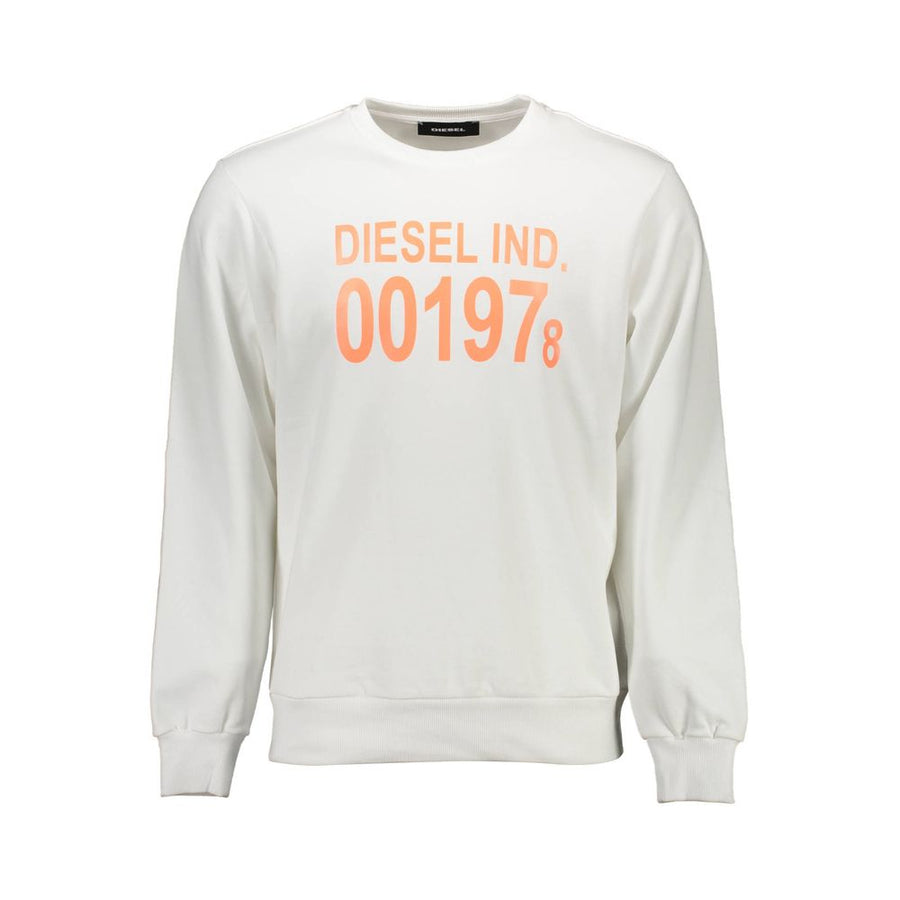 White Cotton Men Sweater