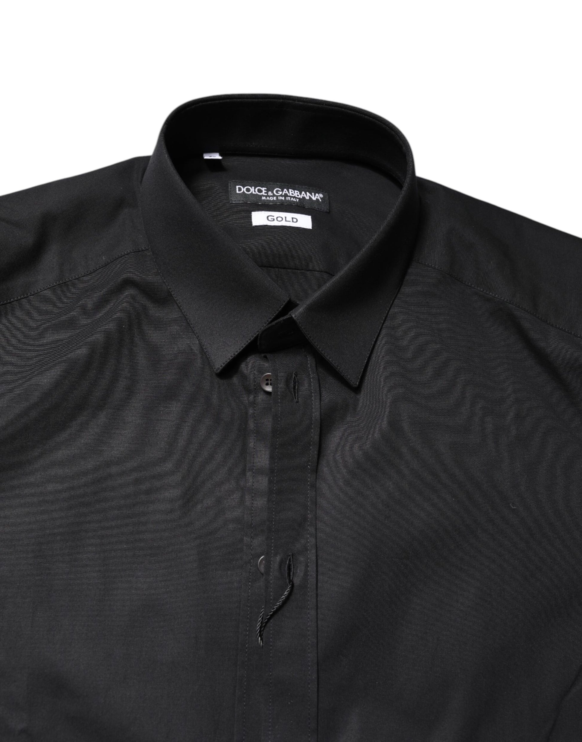 Black GOLD Cotton Long Sleeves Dress Shirt