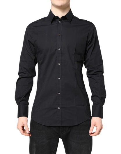 Black GOLD Cotton Long Sleeves Dress Shirt