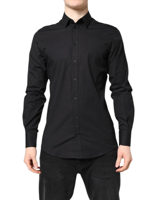 Black GOLD Cotton Dress Formal Shirt
