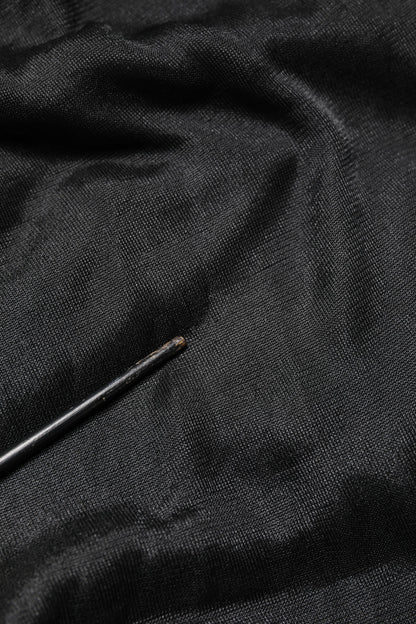 Black Logo Knitted Crewneck Pullover Sweater