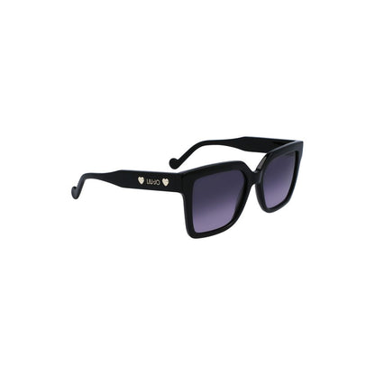Black Acetate Women Sunglasses