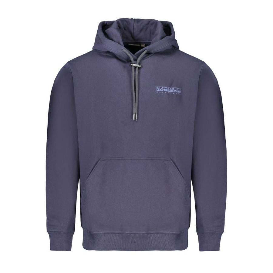 Blue Cotton Men Sweater