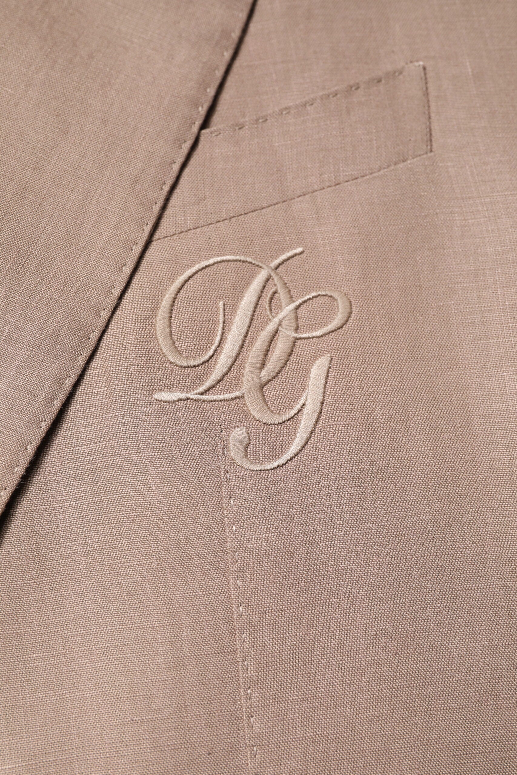 Beige TAORMINA Single Breasted Coat Blazer