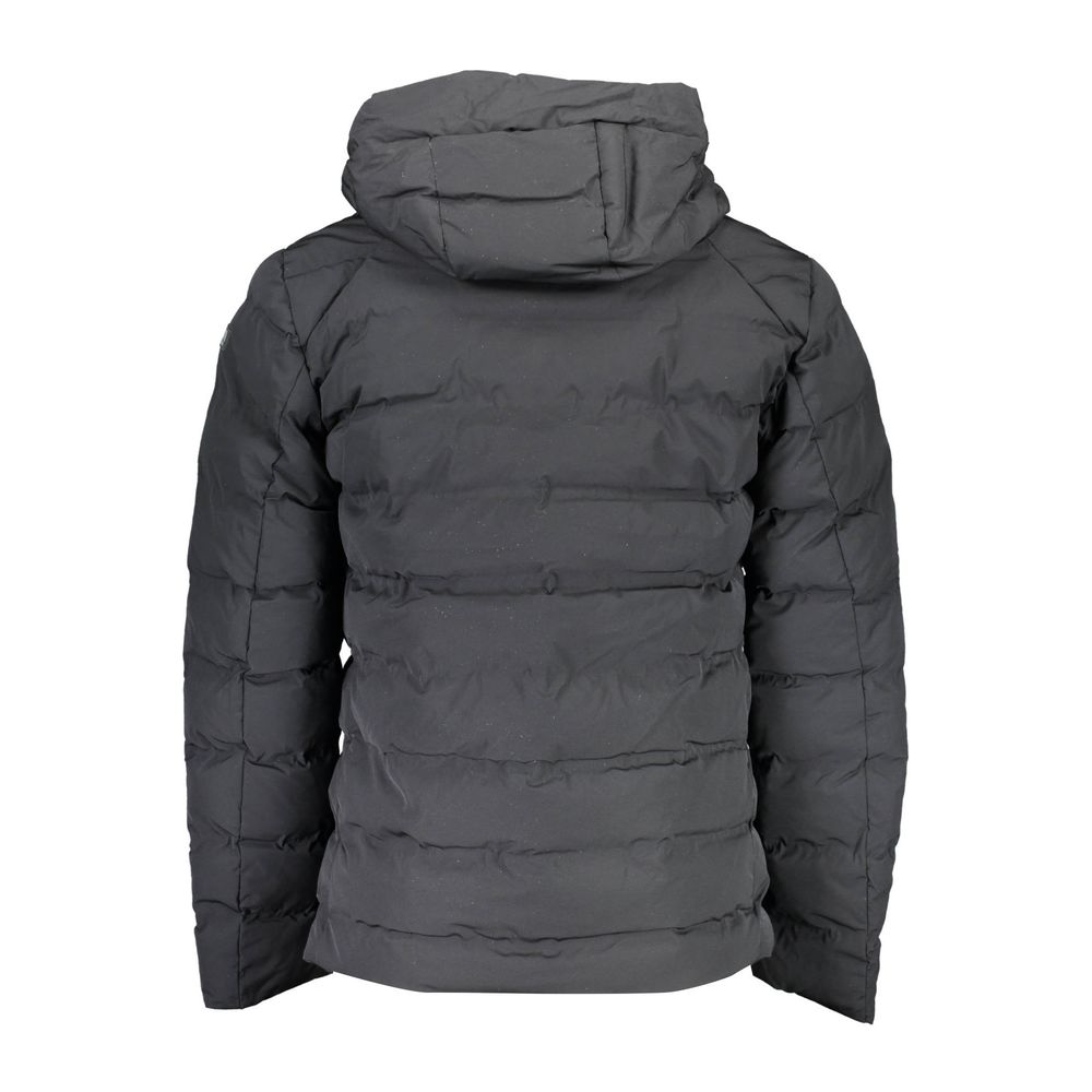 Black Elastane Jackets & Coat
