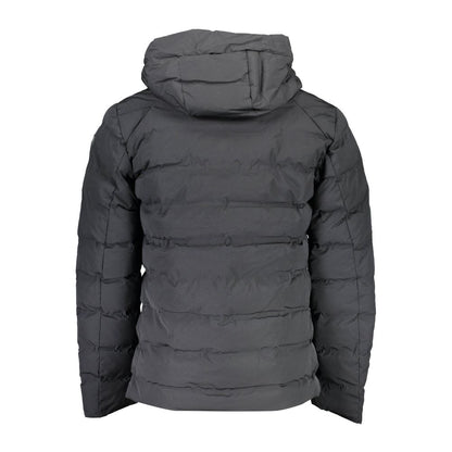 Black Elastane Jackets & Coat