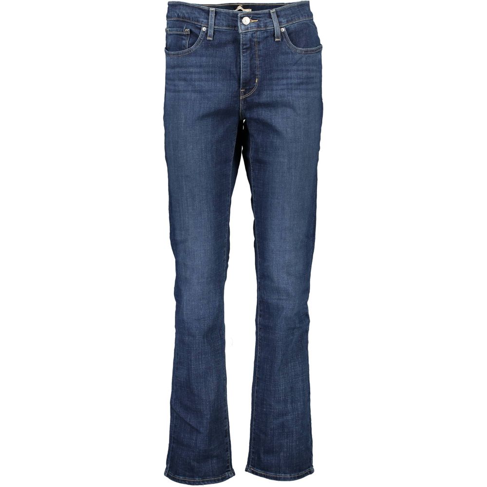 Blue Cotton Women Jeans