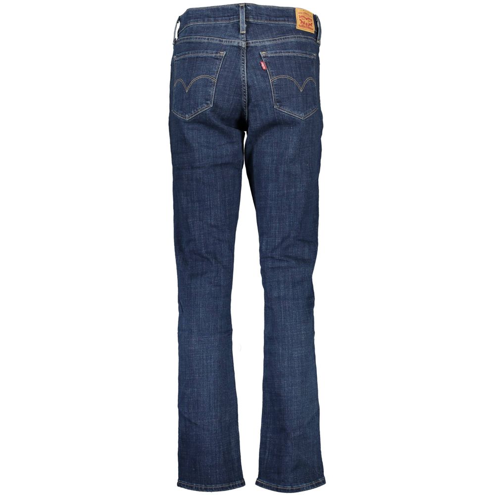 Blue Cotton Women Jeans