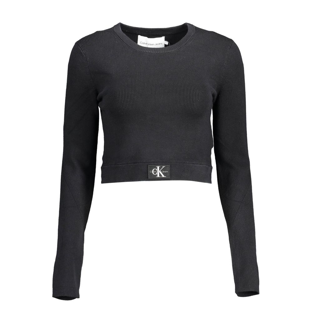 Black Elastane Sweater