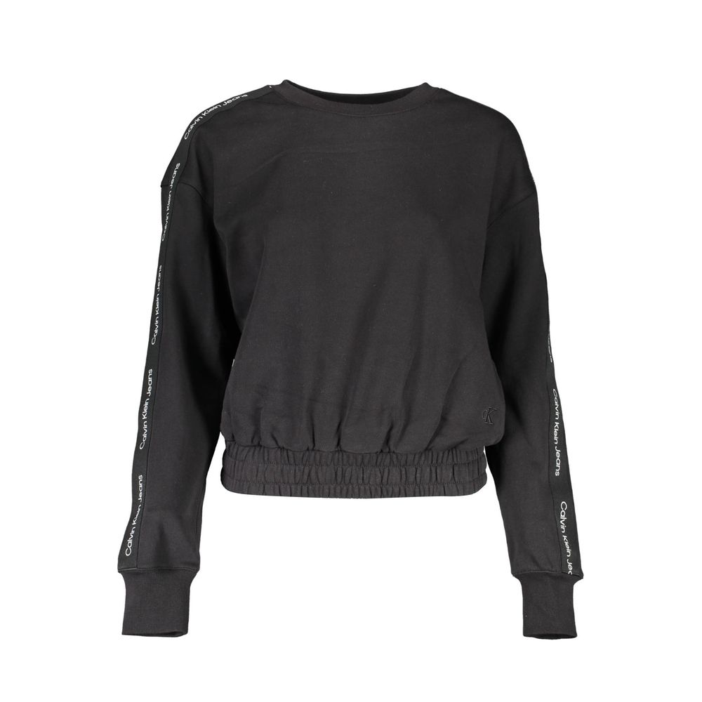 Black Cotton Sweatshirt
