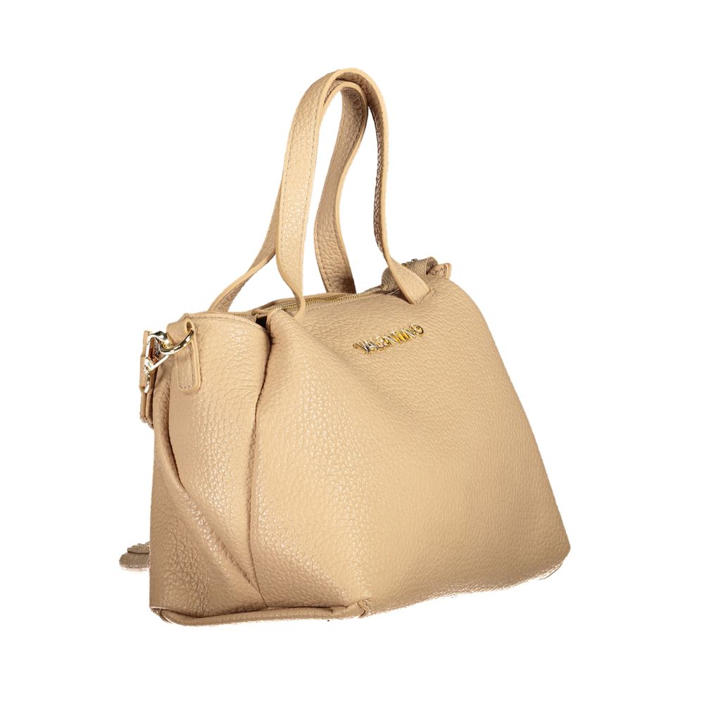 Beige Polyethylene Women Handbag
