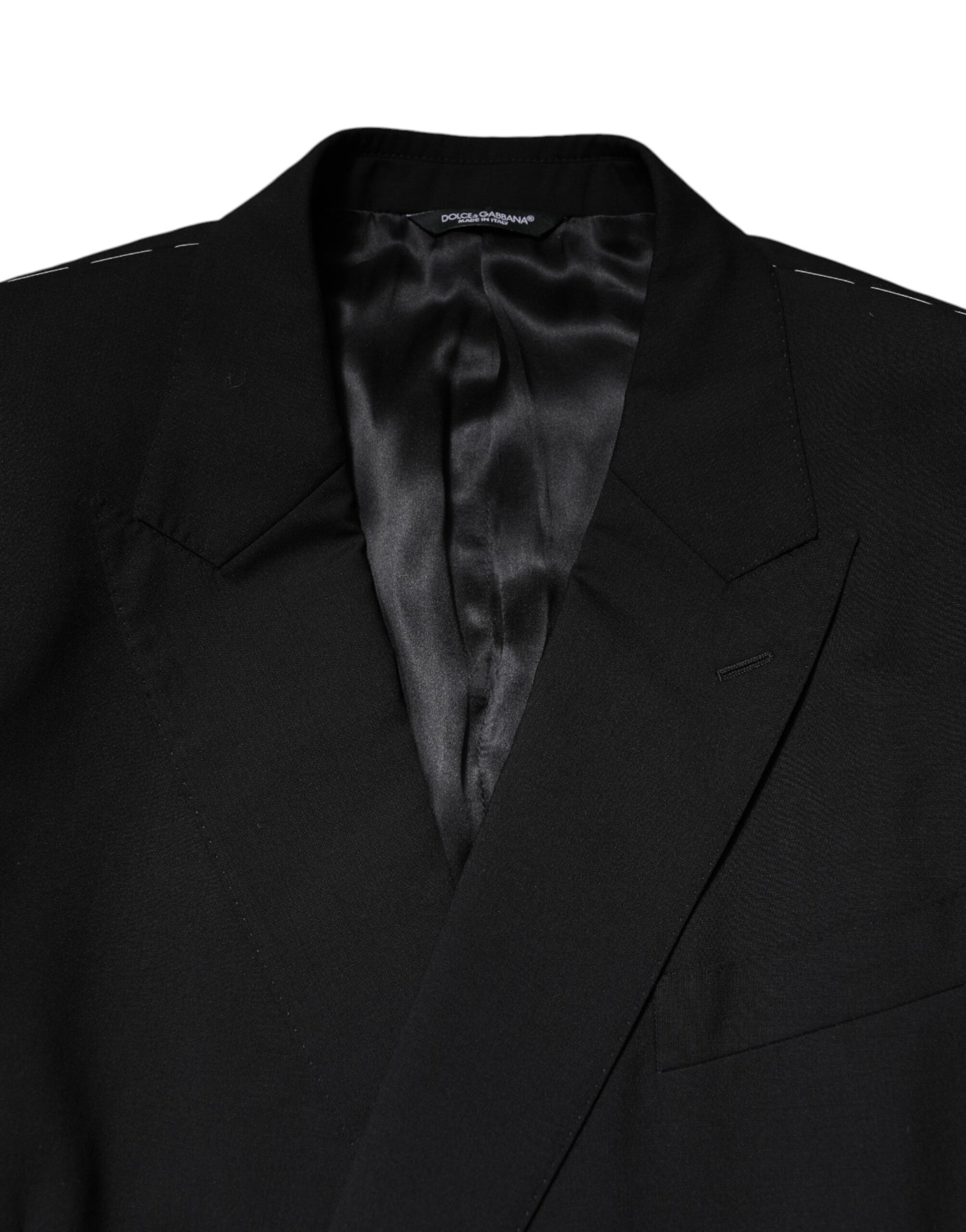 Black MARTINI Double Breasted Suit Jacket