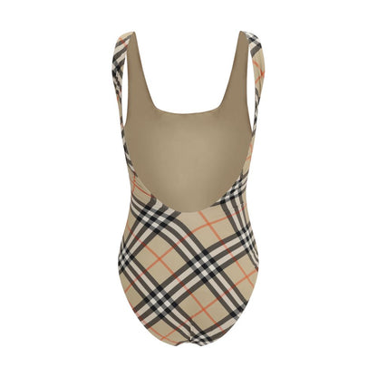 Multicolor Polyester One-Piece Swimsuit