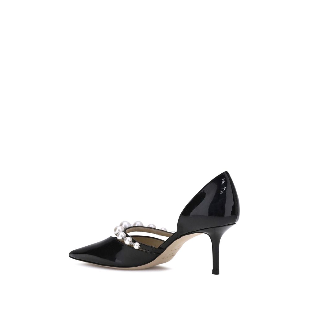 Black Calf Leather Bos Taurus High Heel Pumps