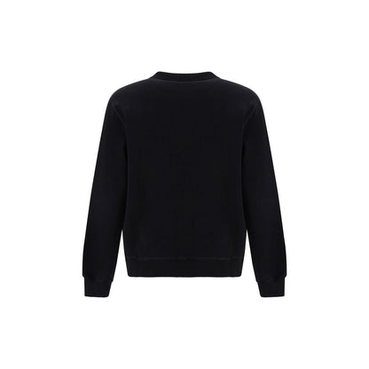 Black Cotton Sweatshirt