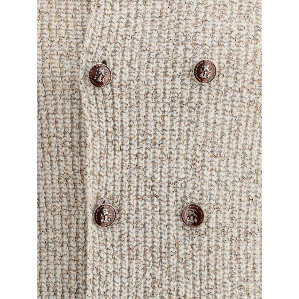 Beige Fleece Wool Coat