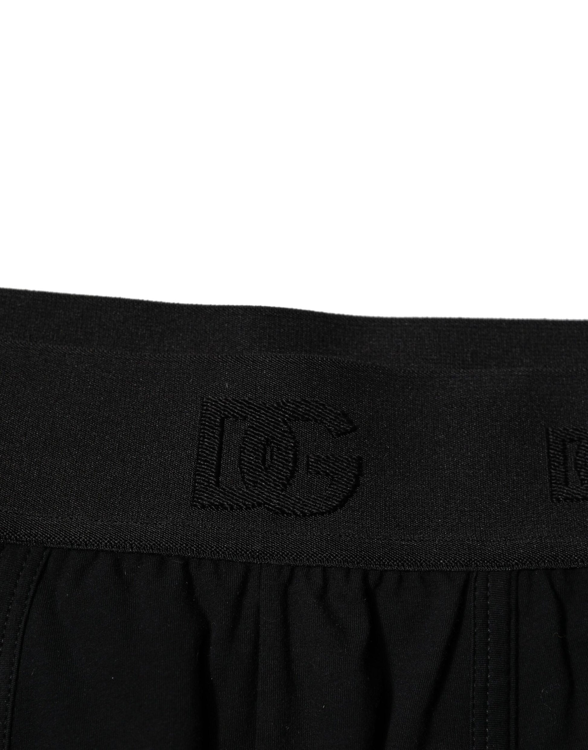Black Cotton Stretch Regular Boxer Underwear