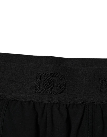 Black Cotton Stretch Regular Boxer Underwear