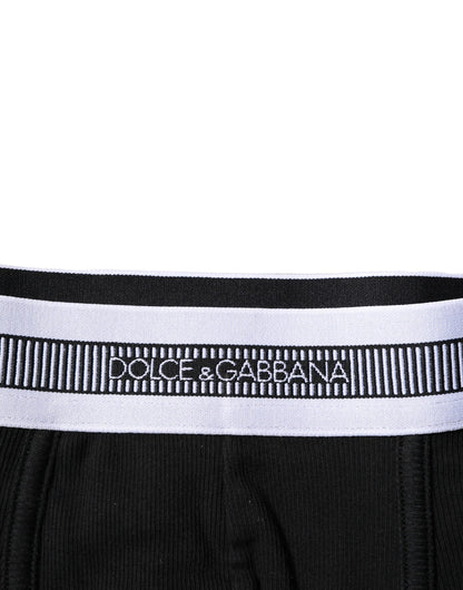 Black Cotton Stretch Regular Boxer Underwear