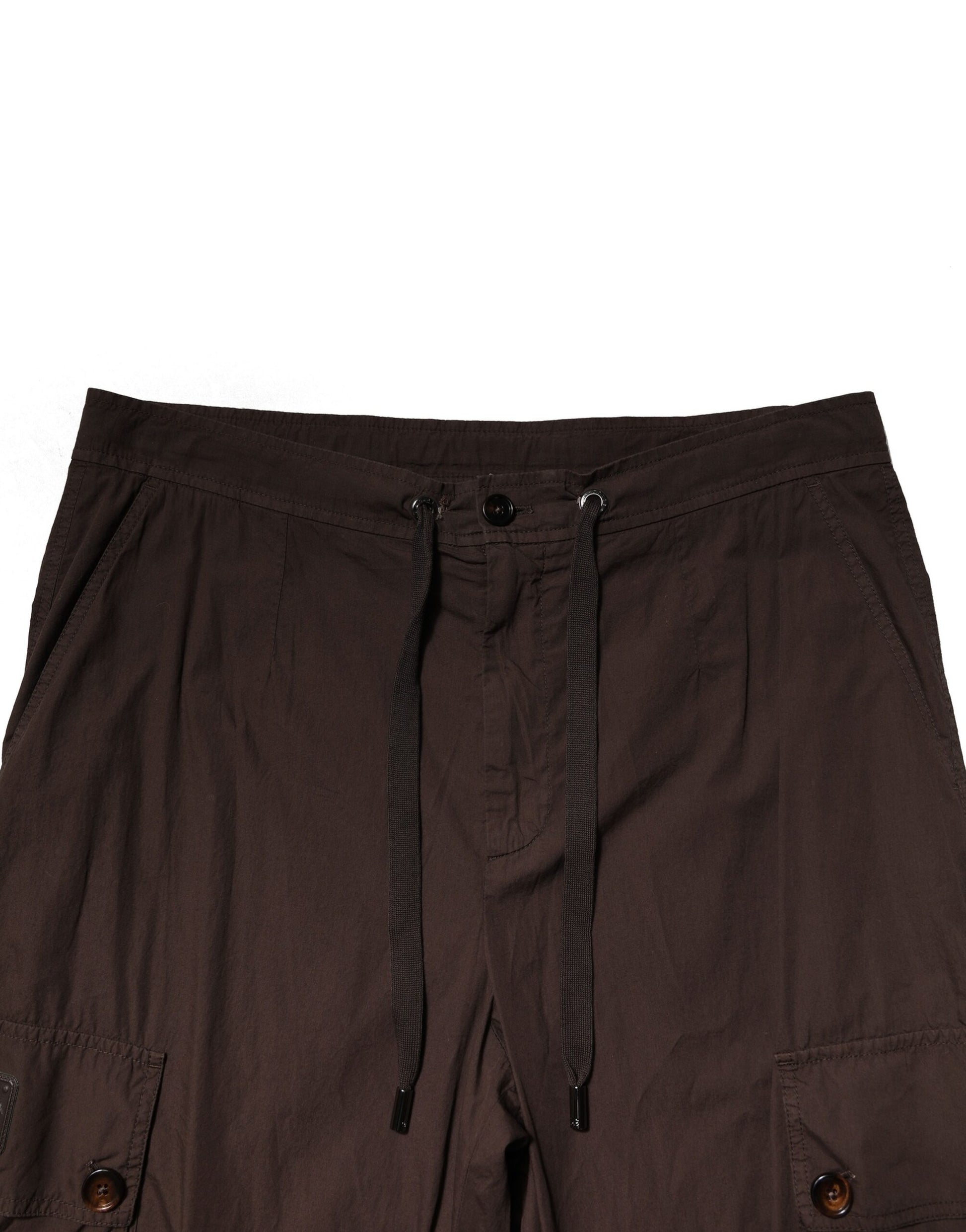 Brown Cotton Cargo Jogger Men Pants