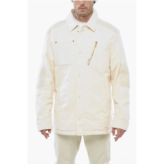 Padded Overshirt with Patch Detail