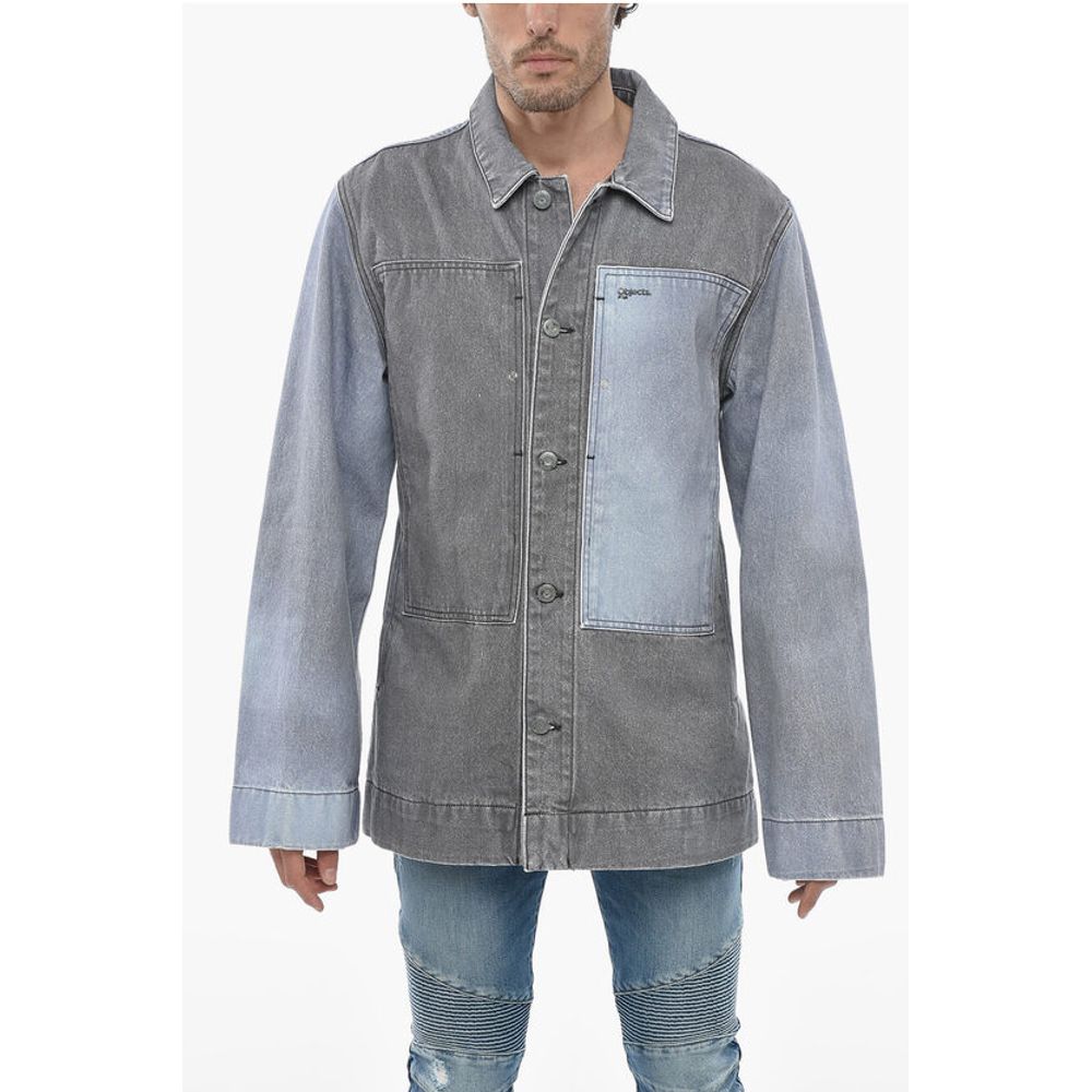 Two-toned Denim Jacket with Loose Fit