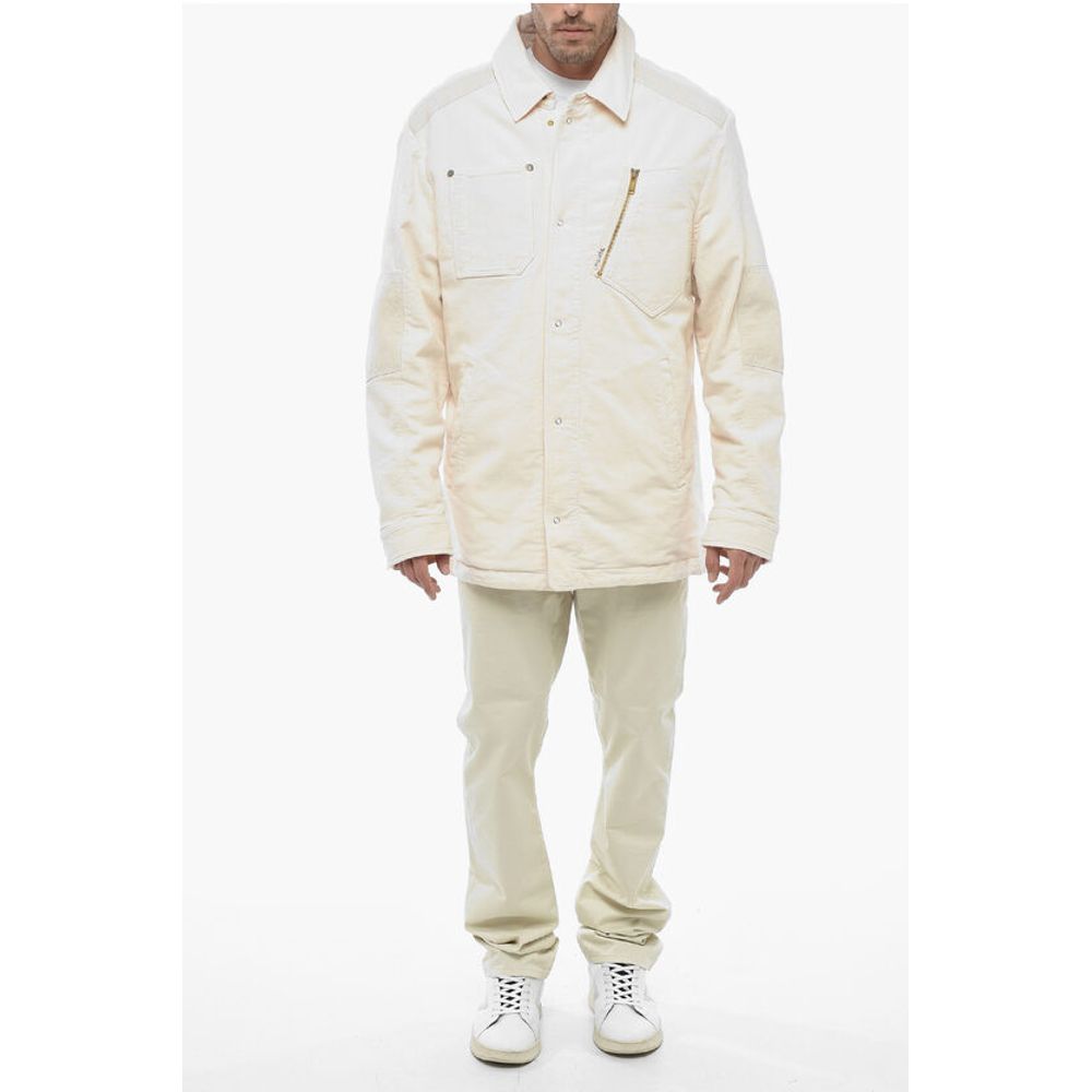 Padded Overshirt with Patch Detail