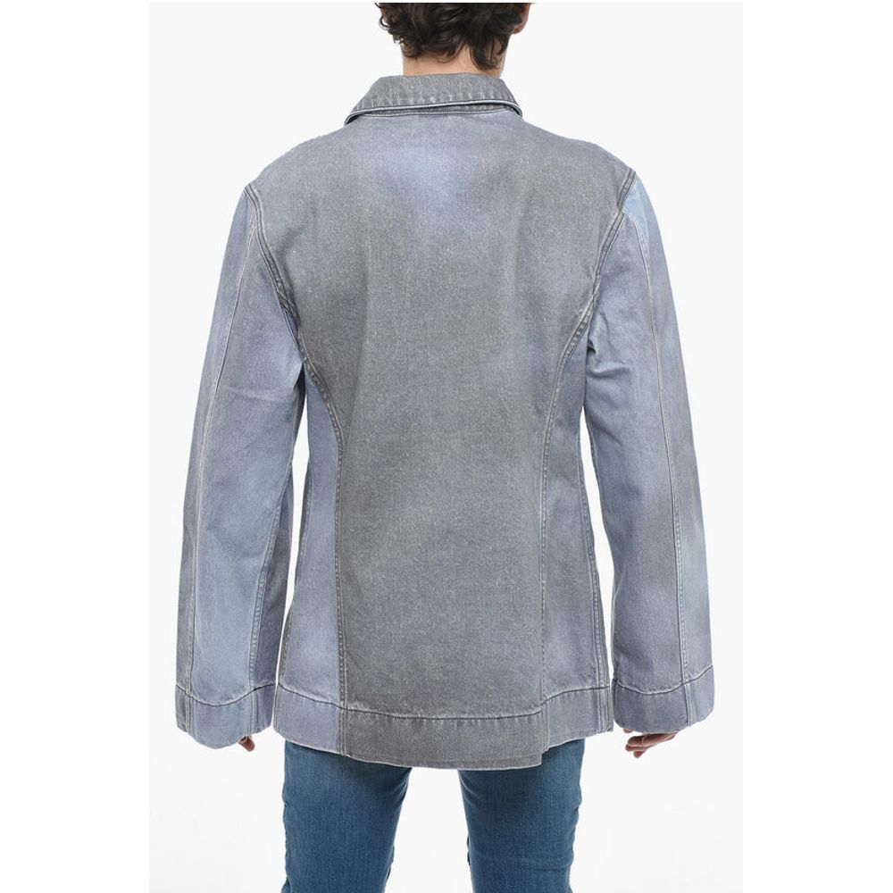 Two-toned Denim Jacket with Loose Fit
