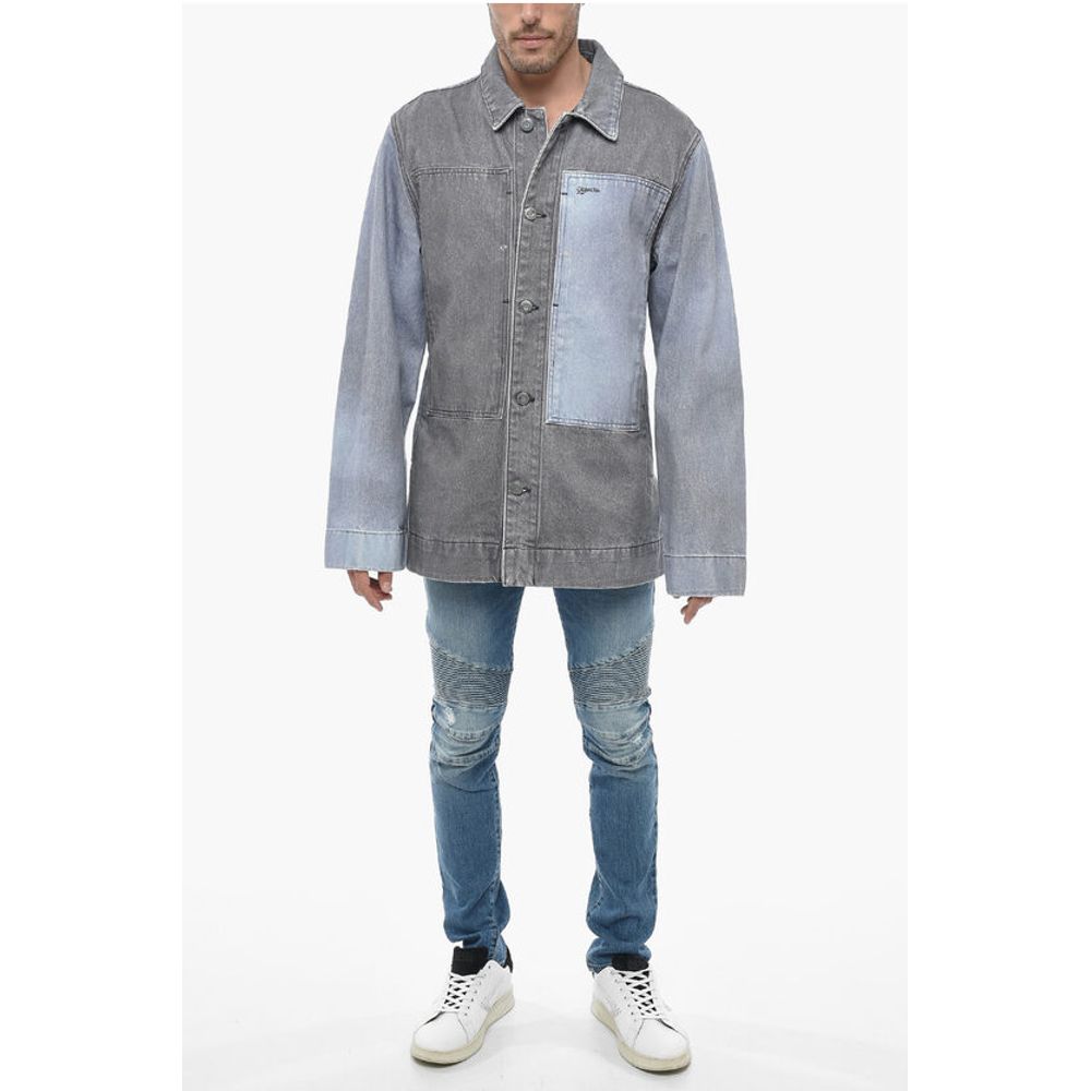 Two-toned Denim Jacket with Loose Fit