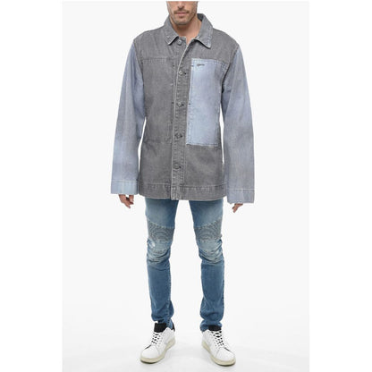 Two-toned Denim Jacket with Loose Fit