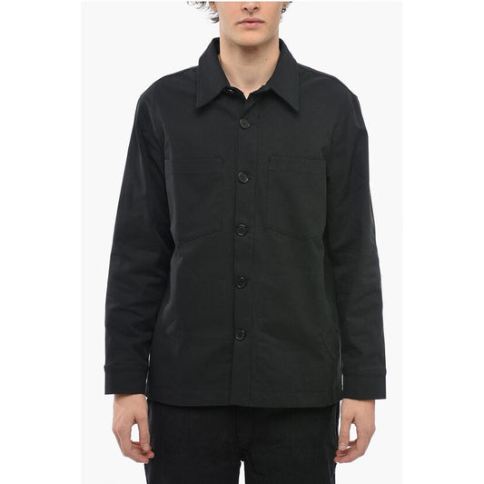 Double Breast Pockets Twill FOLLI Overshirt