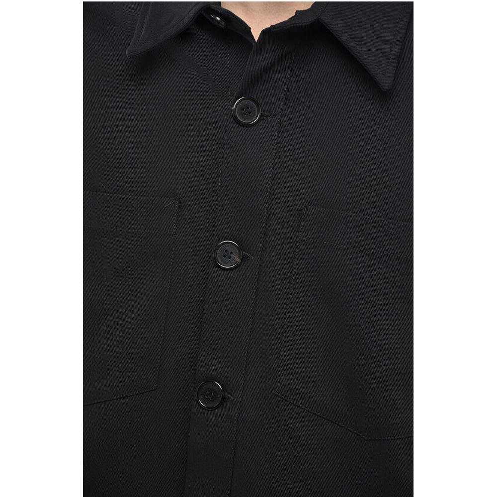 Double Breast Pockets Twill FOLLI Overshirt